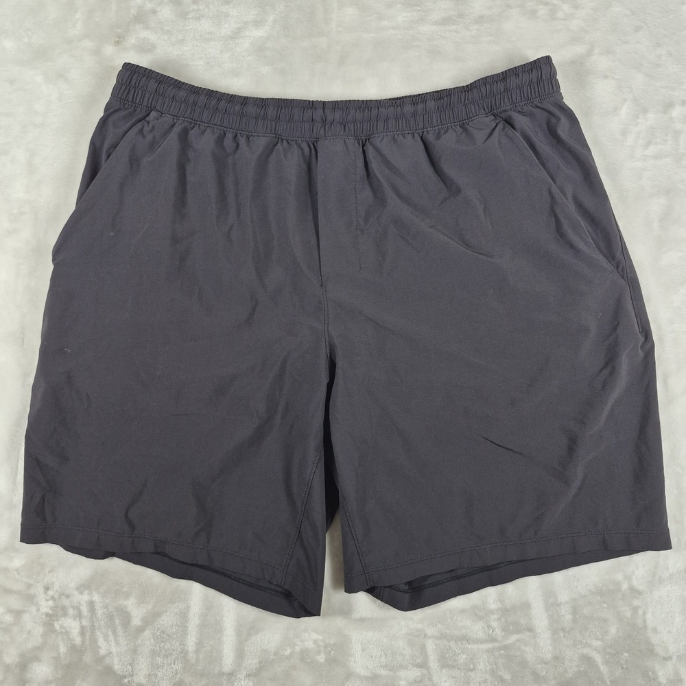 Lululemon Pace Breaker Shorts Men's 2XL XXL Black Lined 9" Inseam Gym LM7AA7S